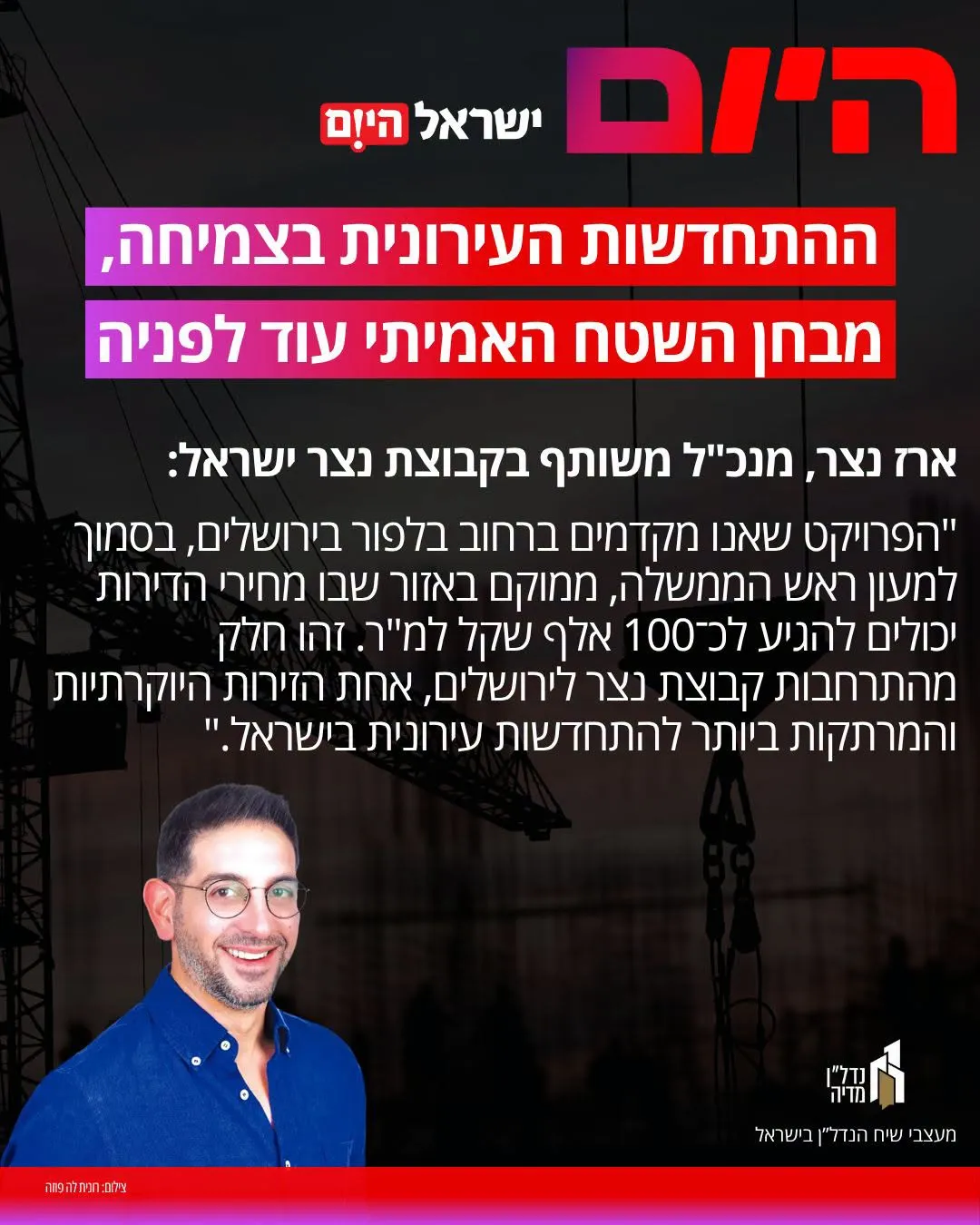 ההתחדשות העירונית בצמיחה